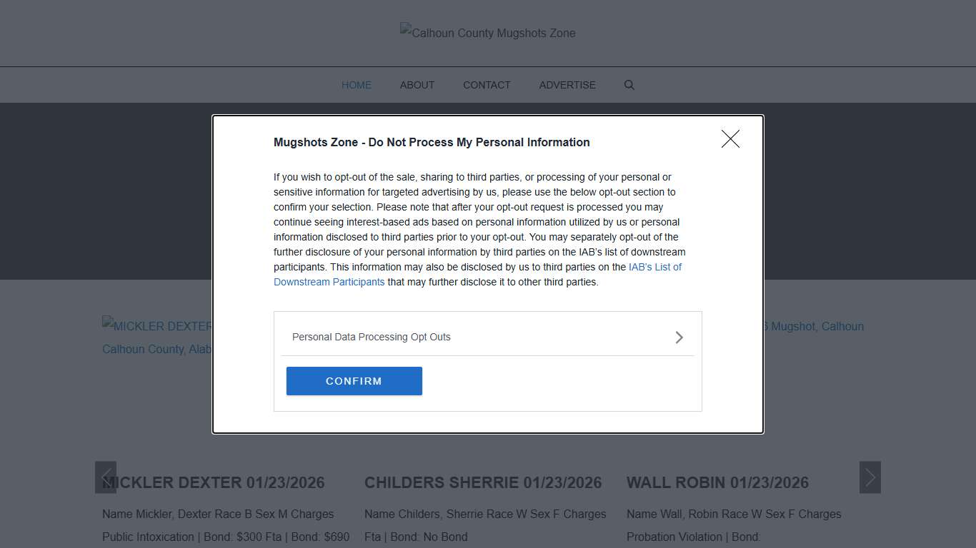 Calhoun County Mugshots Zone
